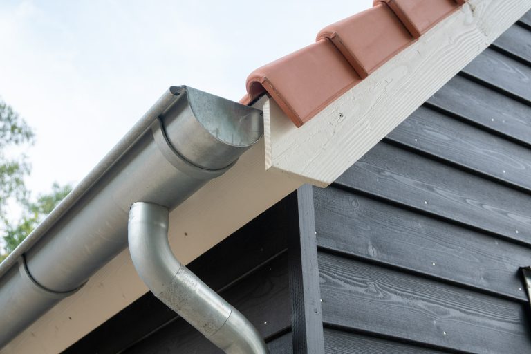 Tuinhuis dakgoot van aluminium of staal