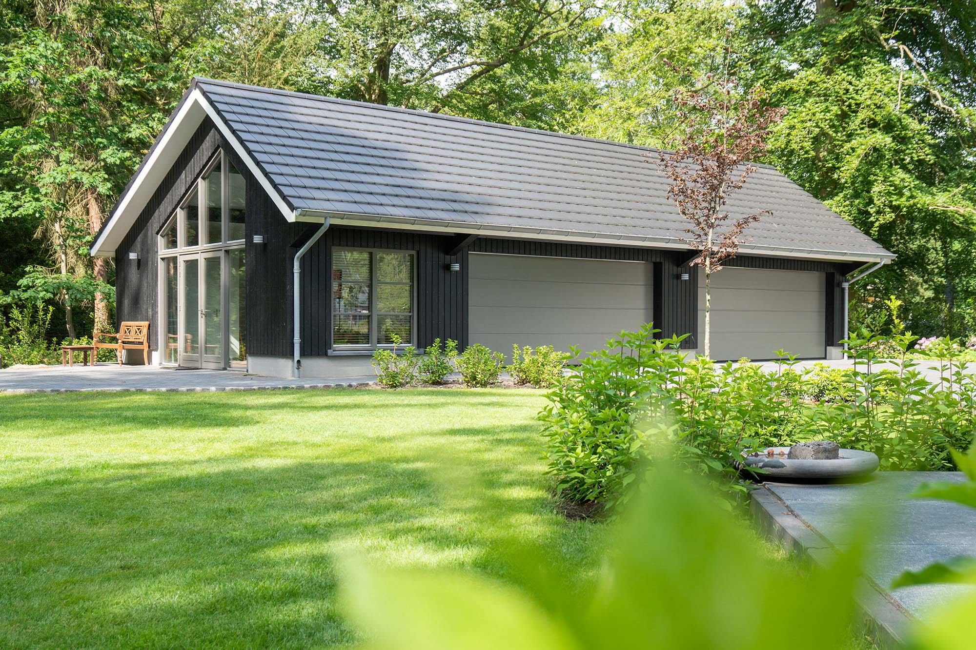 afbeeldingDubbele carport van hout