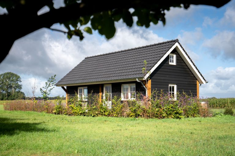 Modern of landelijk gastenverblijf van hout