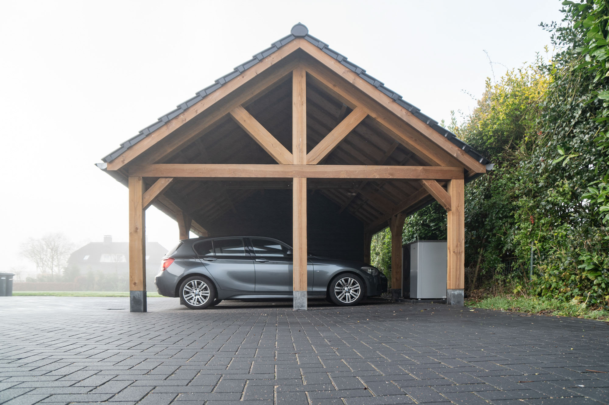 afbeeldingHouten carport