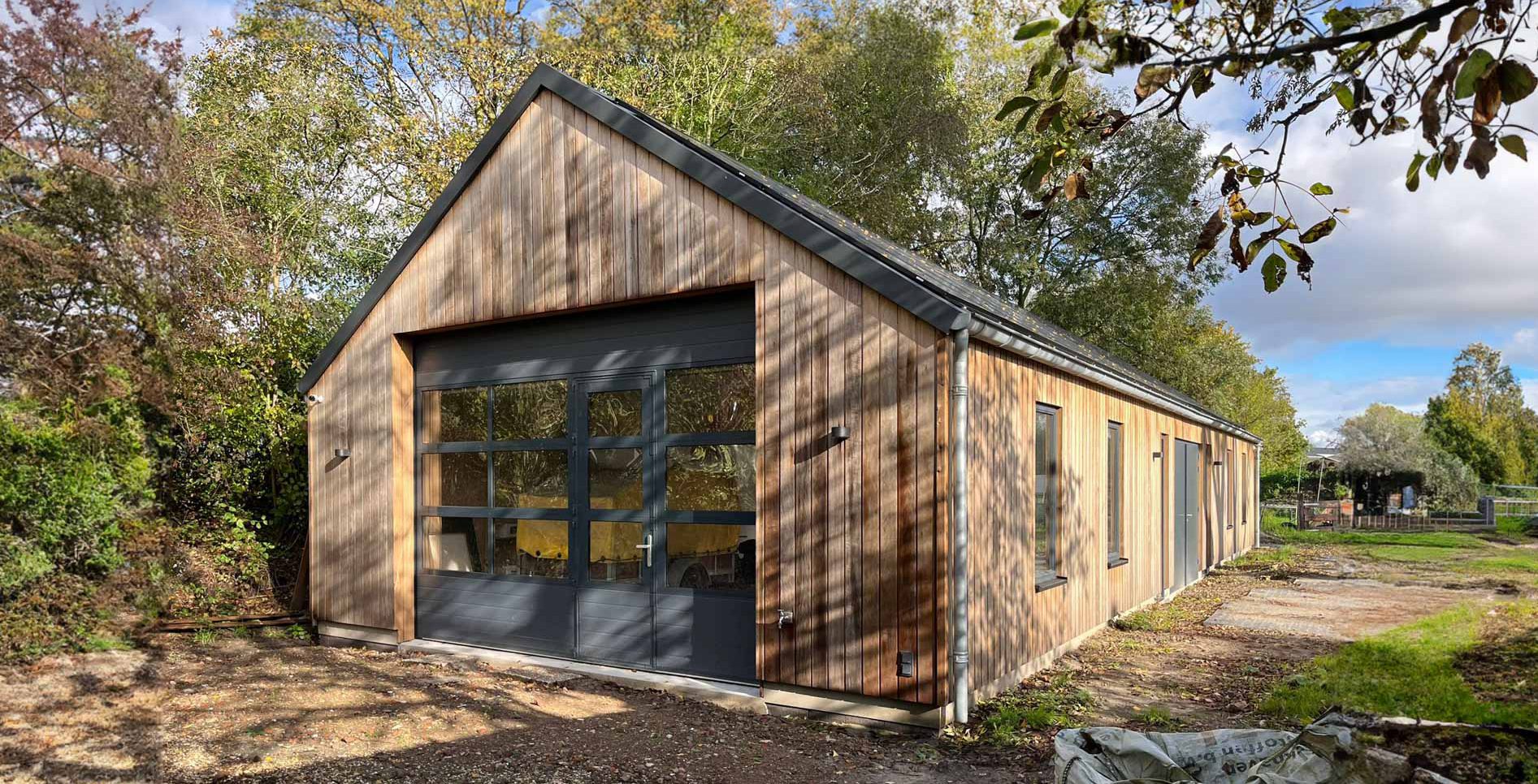 moderne-schuur-hout