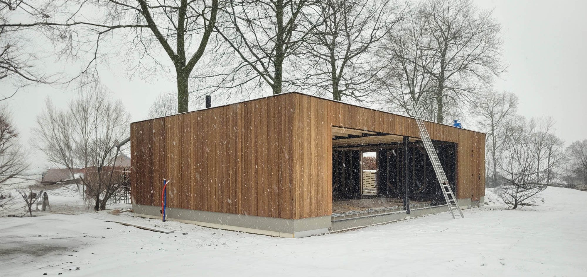 luxe-houten-garage-bouwen