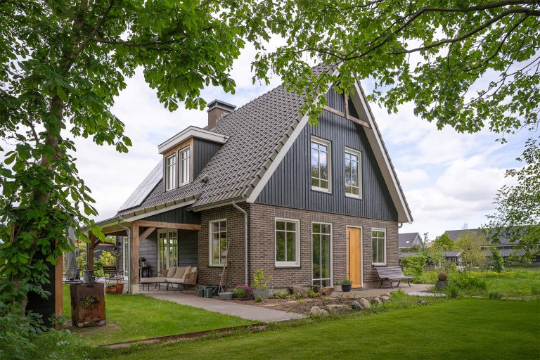 Prefab woning van hout