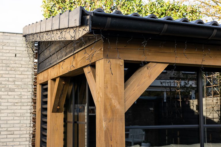Lessenaarsdak voor aanbouw of complete woning