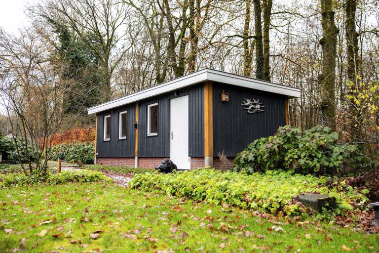 Houten schuur plat dak