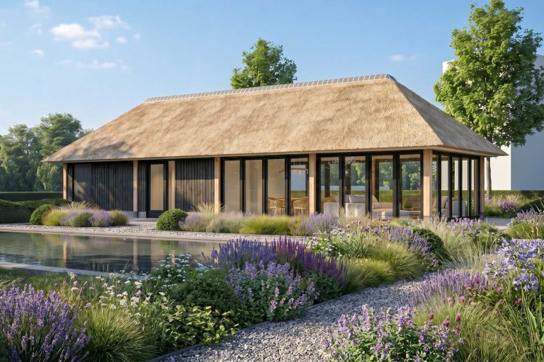 poolhouse-met-rieten-dak